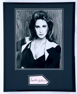 Pamela Bellwood Signed Framed 16x20 Photo Display JSA Dynasty