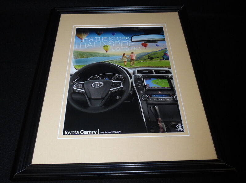 2015 Toyota Camry Framed 11x14 ORIGINAL Advertisement E