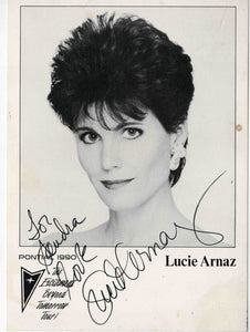 Lucie Arnaz Signed Vintage Pontiac Promo Photo Daughter of Lucille Ball + Desi