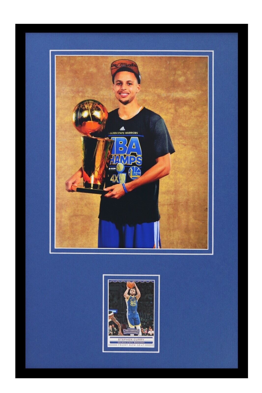 Stephen Curry Framed 11x17 Card +  Photo Display Warriors