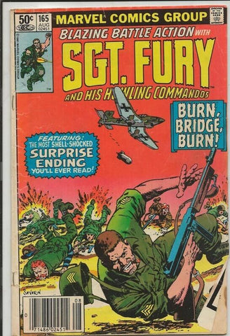 Sgt Fury #165 ORIGINAL Vintage 1981 Marvel Comics