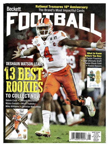 VINTAGE May 2017 Beckett Football Magazine Deshaun Watson Clemson