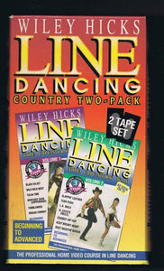 Wiley Hicks Line Dancing: Country Two-Pack VINTAGE VHS Cassette 