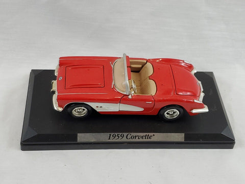 Motor Max American Classics 1959 Red Chevy Corvette Convertible 1/24 Diecast Car