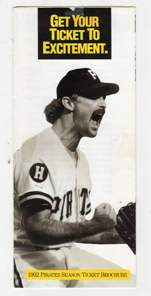 VINTAGE 1992 Pittsburgh Pirates Season Ticket Brochure Doug Drabek