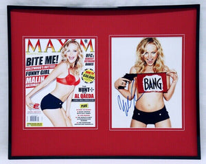 Malin Akerman Signed Framed 16x20 Photo Set JSA Billions Trophy Wife