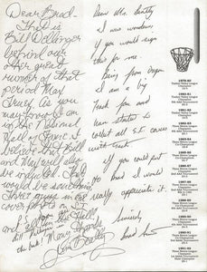 Jim Beatty Signed Handwritten Letter Track Star