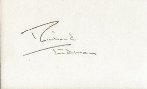 Richard Erdman Signed 3x5 Index Card The Twilight Zone