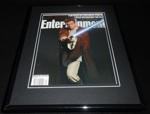 Ewan Macgregor Star Wars Framed 11x14 ORIGINAL 1999 Entertainment Weekly Cover