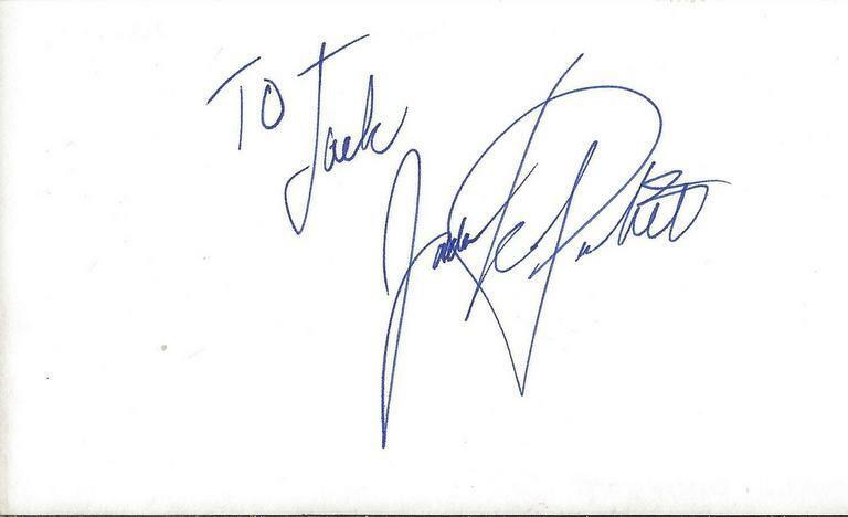 Jada Pinkett Smith Signed Vintage 3x5 Index Card JSA Gotham The Matrix