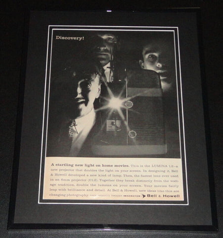 1959 Bell & Howell Lumina 12 11x14 Framed ORIGINAL Vintage Advertisement