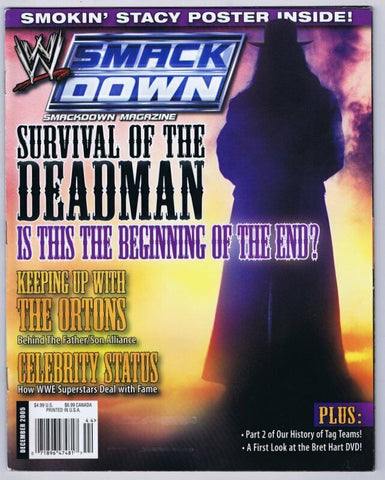 ORIGINAL Vintage December 2005 Smack Down Magazine Survival of the Deadman