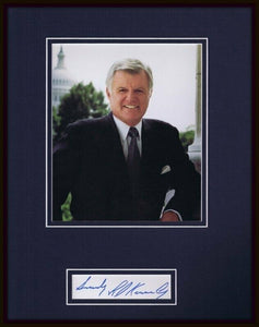 Ted Kennedy Signed Framed 11x14 Photo Display 