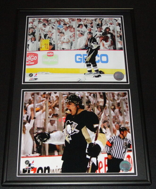 Evgeni Malkin 2009 Playoff Hat Trick Framed 12x18 Photo Set Penguins