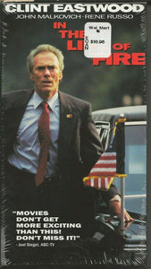 In the Line of Fire VINTAGE VHS Cassette Clint Eastwood