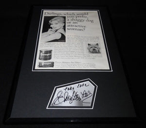 Eva Gabor Signed Framed 1965 Masterpiece Tobacco 11x17 Advertising Display JSA