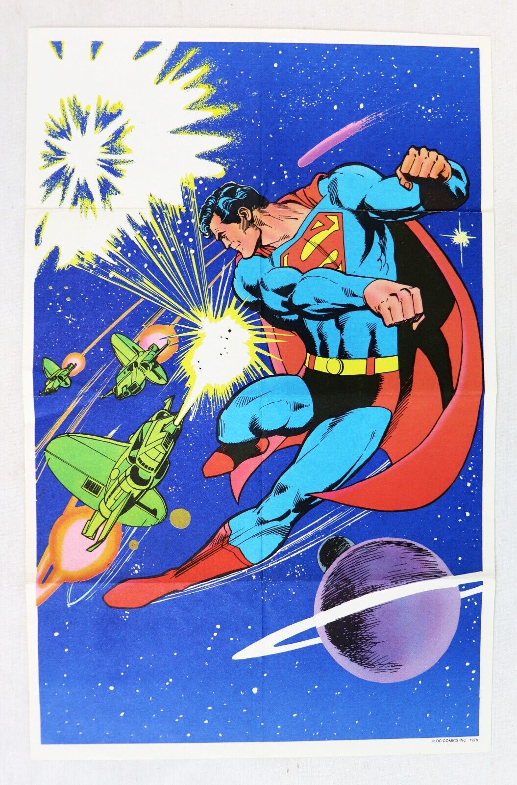 VINTAGE 1979 Post Cereal DC Comics 9x14" Poster Superman