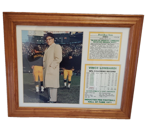 Vince Lombardi Framed 14x16 Photo Display Packers