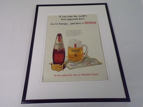 1968 Michelob Beer Framed 11x14 ORIGINAL Vintage Advertisement 