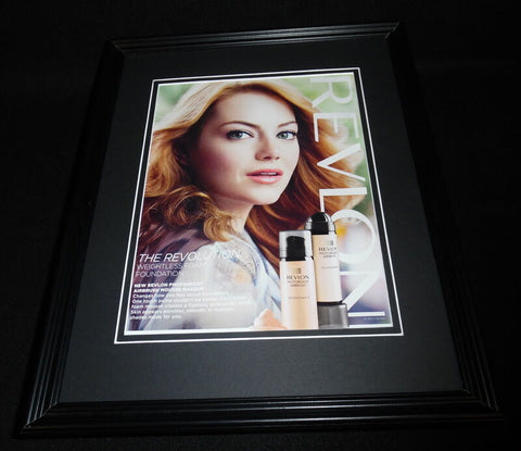 Emma Stone 2012 Revlon Mousse Makeup 11x14 Framed ORIGINAL Advertisement