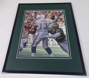 Reggie White Sacking Dan Marino Framed 11x14 Photo Display Eagles Dolphins