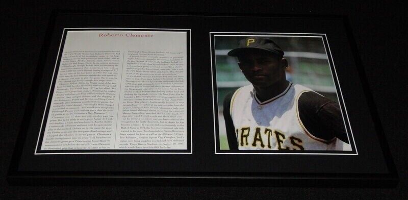 Roberto Clemente Pittsburgh Pirates Framed 12x18 Photo Display B