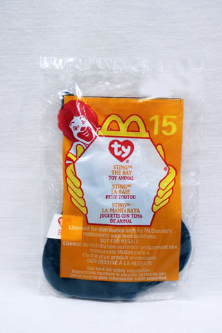 VINTAGE SEALED 2000 McDonald's Ty Teenie Beanie Babies Sting Ray