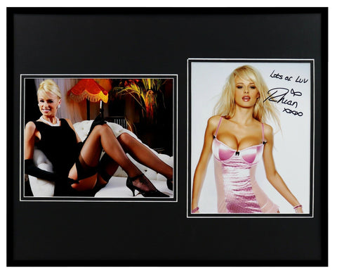 Rhian Sugden Signed Framed 16x20 Stockings Heels Photo Set AW