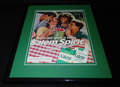 1984 Salem Cigarettes Framed 11x14 ORIGINAL Vintage Advertisement