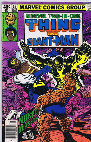 Marvel Two in One #55 ORIGINAL Vintage 1979 Thing 1st Giant Man Black Goliath