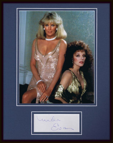 Linda Evans Signed Framed 11x14 Photo Display Dynasty w/ Joan Collins