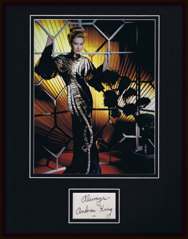 Andrea King Signed Framed 11x14 Photo Display 