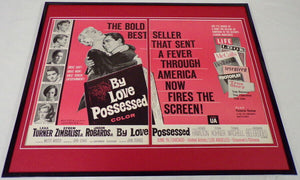 1961 By Love Possessed 16x20 Framed ORIGINAL Industry Advertisement Lana Turner