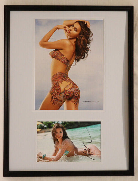 Irina Shayk Signed Framed 18x24 Bikini Photo Set AW 