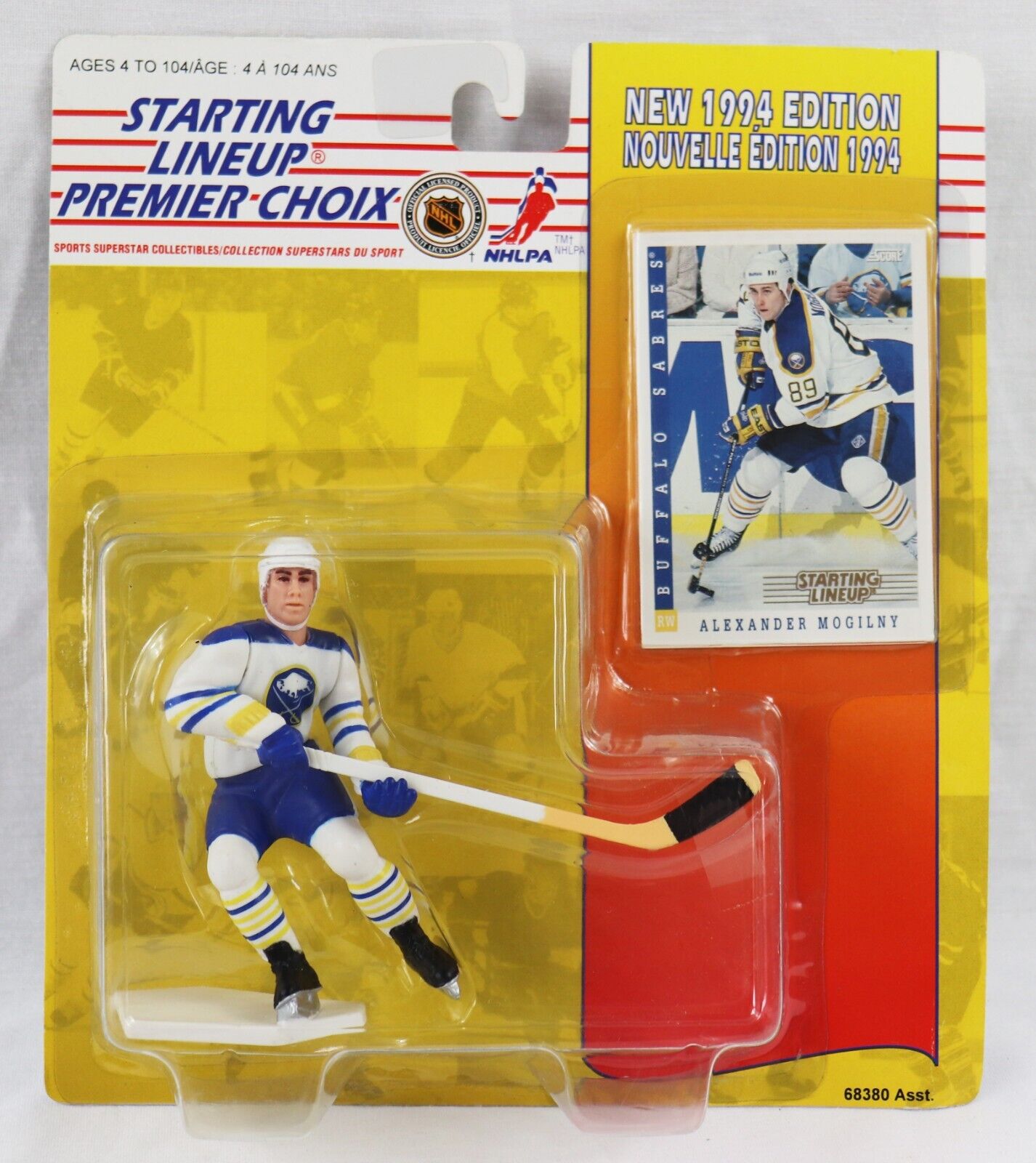 VINTAGE 1994 Starting Lineup SLU Action Figure Alex Mogilny Sabres