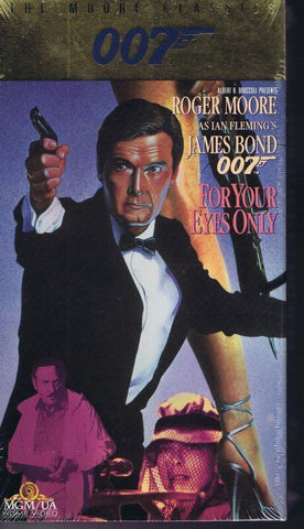 James Bond For Your Eyes Only VINTAGE SEALED VHS Roger Moore