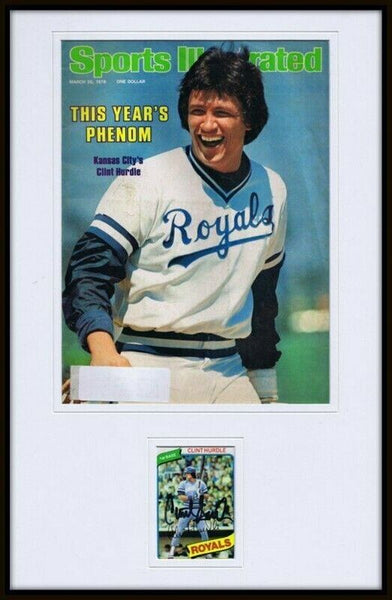 Clint Hurdle Signed Framed 1978 Sports Illustrated Cover Display Royals 