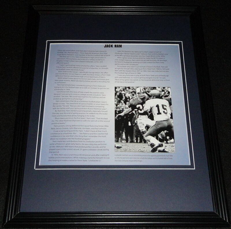 Jack Ham Framed 11x14 Photo Display Penn State Nittany Lions