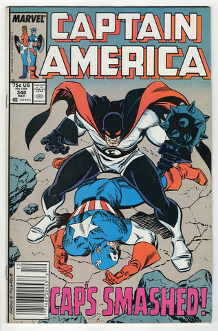 Captain America #348 ORIGINAL Vintage 1988 Marvel Comics 