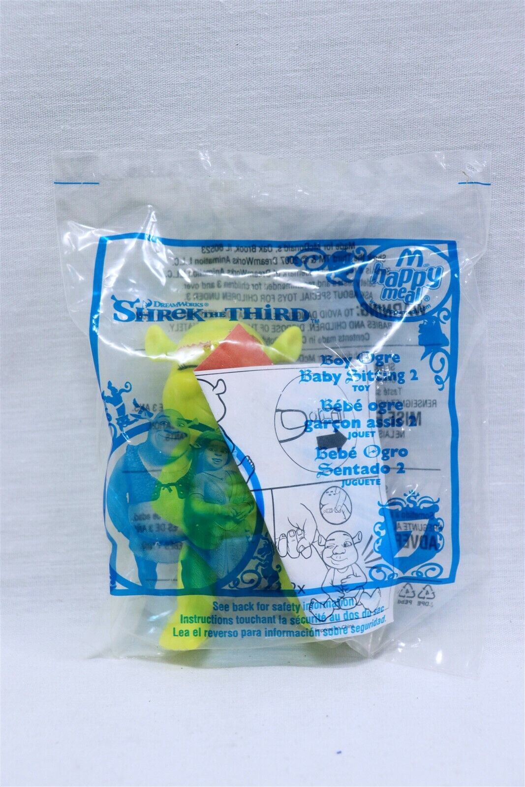 VINTAGE SEALED 2007 McDonald's Shrek Third Boy Ogre Figure