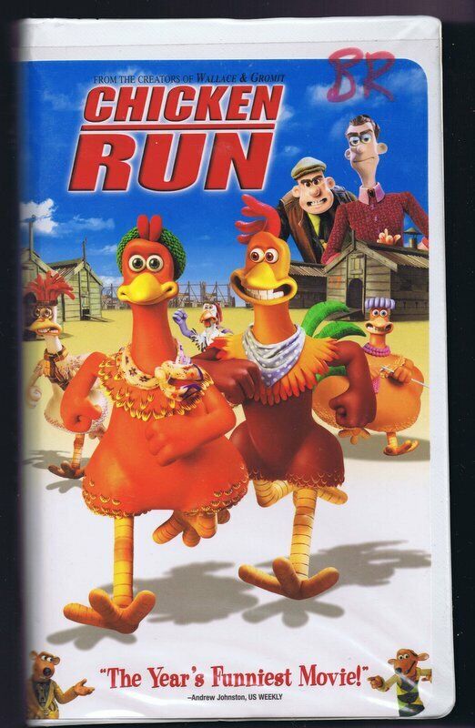 Chicken Run VINTAGE VHS Clamshell Mel Gibson Miranda Richardson