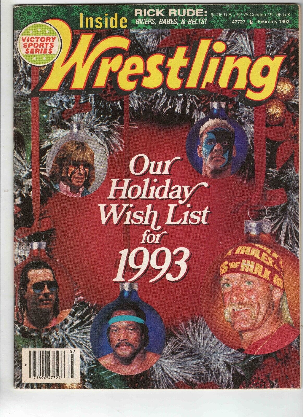 Feb 1993 The Wrestler Magazine Hulk Hogan Sting