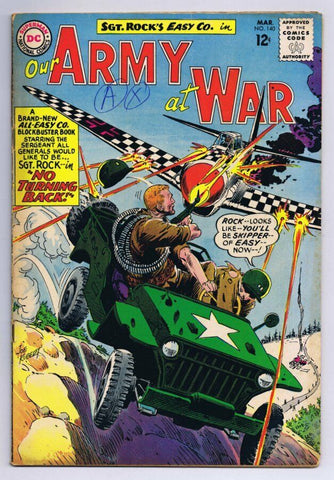 Our Army at War #140 ORIGINAL Vintage 1964 DC Comics Sgt Rock