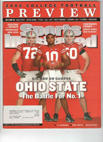 Aug 21 2006 Sports Illustrated Magazine Ohio State Troy Smith