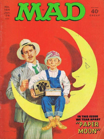 ORIGINAL Vintage 1974 Mad Magazine #164 Paper Moon