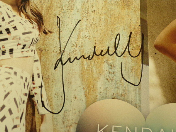 Kendall & Kylie Jenner Dual Signed Framed 16x20 Pacsun Poster Display