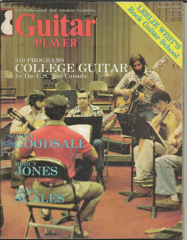 Guitar Player Magazine ORIGINAL Vintage Aug 1980 John Goodsall