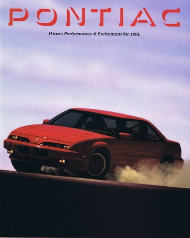 ORIGINAL Vintage 1991 Pontiac Firebird Grand Am GP Trans Sport Brochure Book