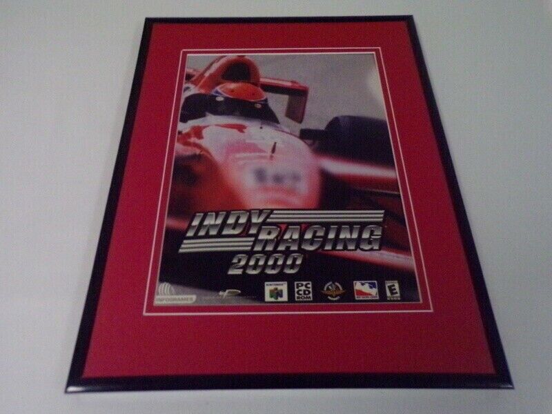 Indy Racing 2000 N64 Framed 11x14 ORIGINAL Advertisement 