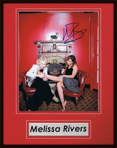 Melissa Rivers Signed Framed 11x14 Photo Display AW w/ Joan Rivers